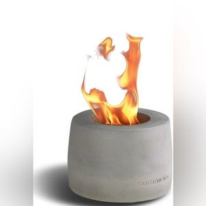 Mavalzy Tabletop Fire Pit Concrete